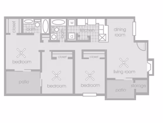 Unit 101 101 floor plan